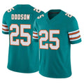 M.Dolphins #25 Tyrel Dodson Player Aqua Limited Alternate Vapor F.U.S.E. Home Game Odoa Stitched Jerseys