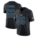 T.Titans #66 Fernando Carmona Jr. Player Black Impact Limited Home Game Odoa Stitched Jerseys