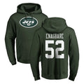 NY.Jets #52 Kingsley Enagbare Player Green LOGO Pullover Hoodies Limited Game Odoa Stitched Jerseys