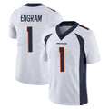 D.Broncos #1 Evan Engram Player White Vapor Untouchable Limited Home Game Odoa Stitched Jerseys