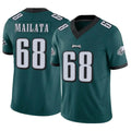 P.Eagles #68 Jordan Mailata Player Team Color Green Limited Vapor F.U.S.E. Home Game Odoa Stitched Jerseys