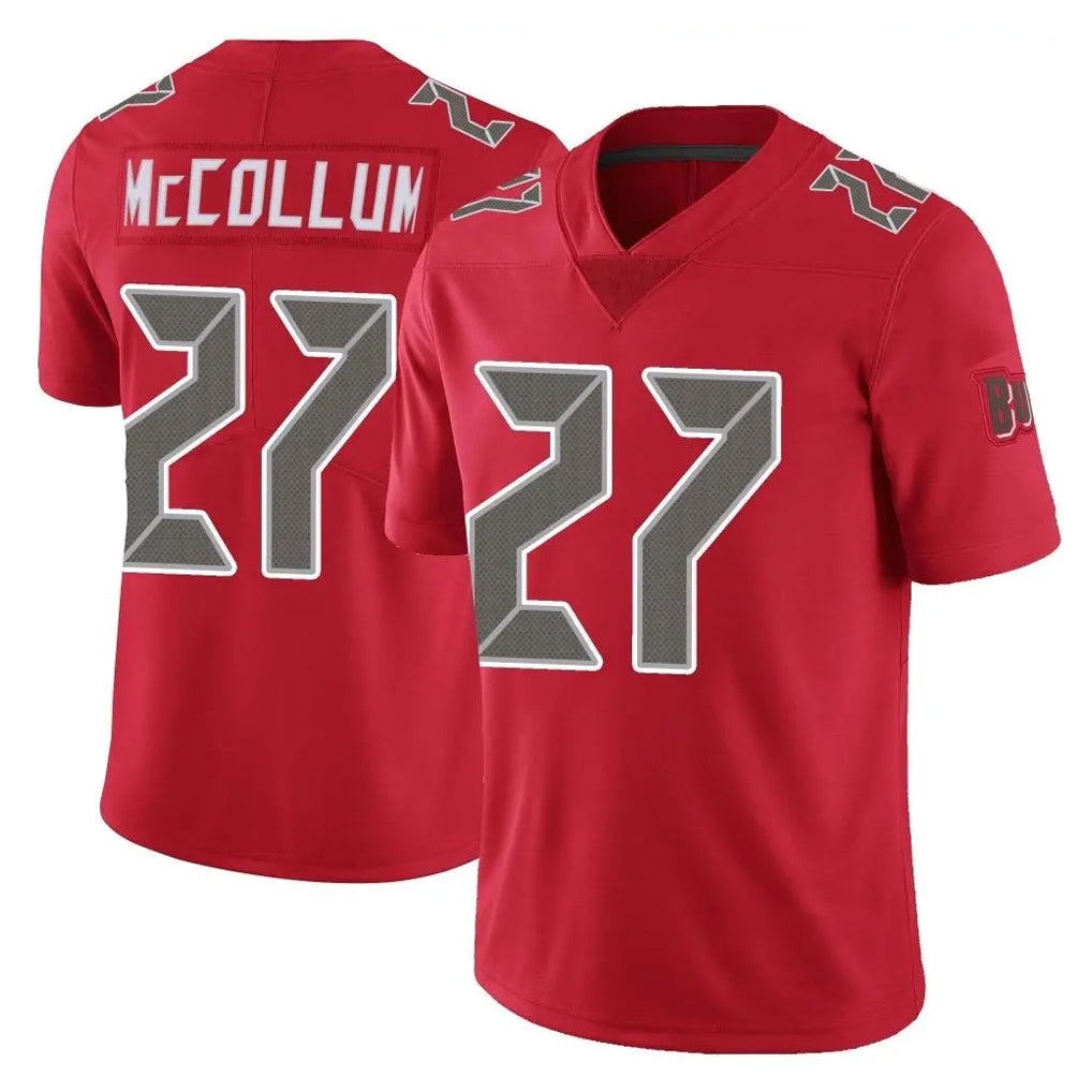 TB.Buccaneers #27 Zyon McCollum Player Red Limited Color Rush Home Game Odoa Stitched Jerseys