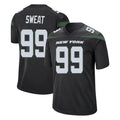 NY.Jets #99 T'Vondre Sweat Player Stealth Black Home Game Odoa Stitched Jerseys