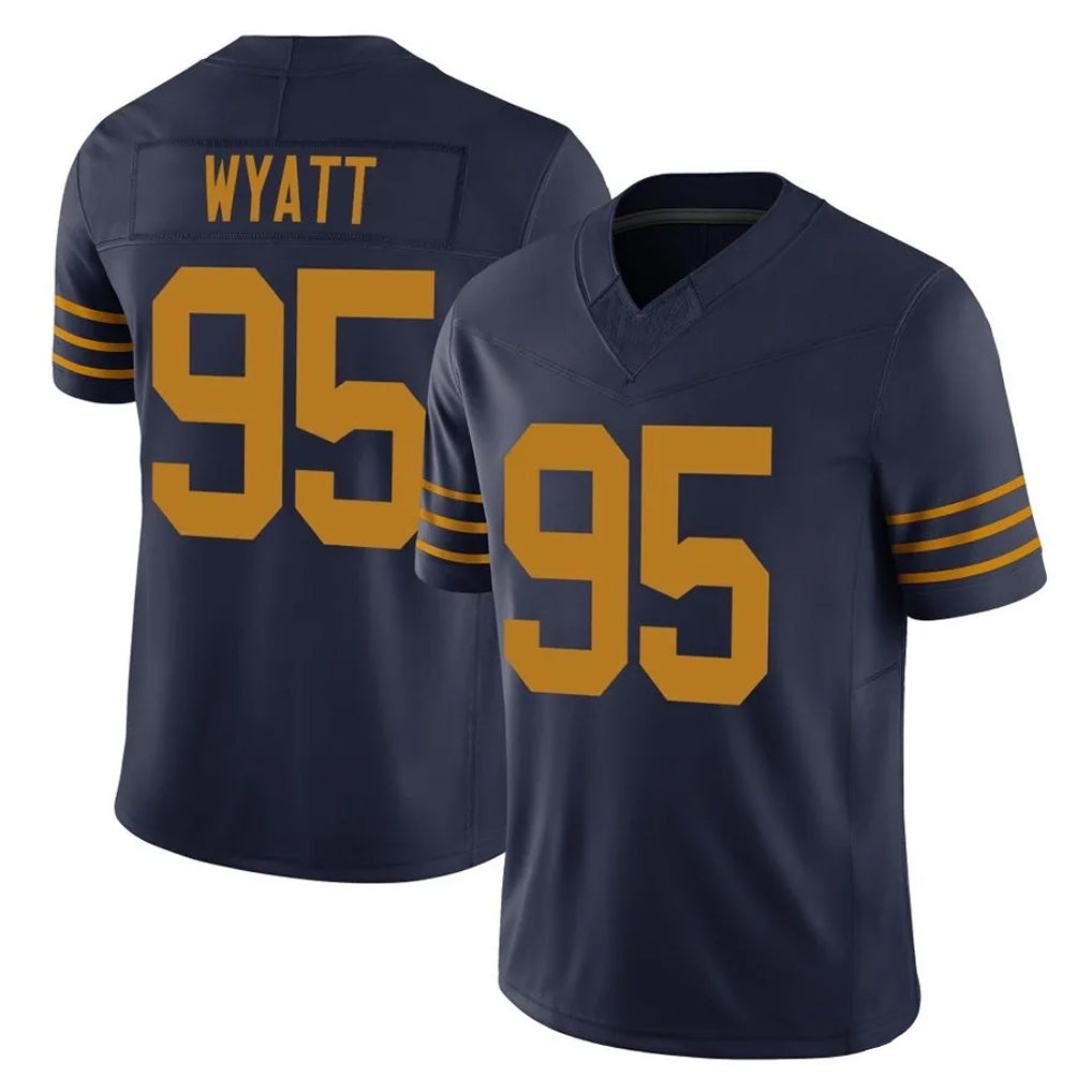GB.Packers #95 Devonte Wyatt Player Navy The 1923 Classic Vapor F.U.S.E. Home Game Odoa Stitched Jerseys