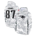 NE.Patriots #87 Romeo Doubs Player Arctic Camo Salute to Service Pullover Hoodies Limited Game Odoa Stitched Jerseys