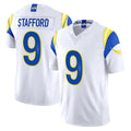 LA.Rams #9 Matthew Stafford Player White Rivalries Vapor Limited Home Game Odoa Stitched Jerseys