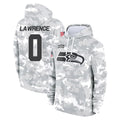 S.Seahawks #0 DeMarcus Lawrence Player Arctic Camo Limited Salute to Service Pullover Hoodies Game Odoa Stitched Jerseys