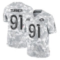 LA.Rams #91 Kobie Turner Player Arctic Camo Salute To Service Limited Game Odoa Stitched Jerseys