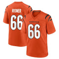 C.Bengals #66 Dalton Risner Player Orange Home Game Odoa Stitched Jerseys