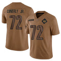 W.Commanders #72 Josh Conerly Jr. Player Brown Limited Salute To Service Home Game Odoa Stitched Jerseys