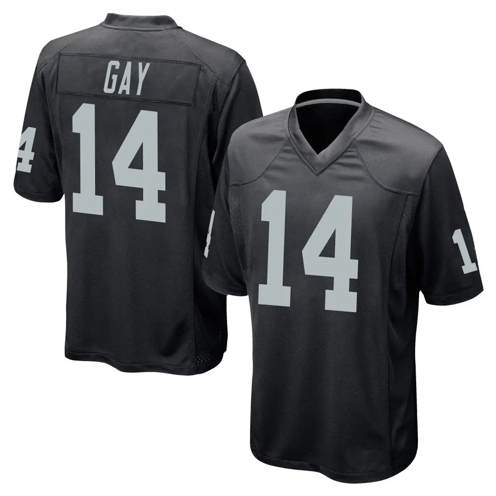 LV.Raiders #14 Matt Gay Player Black Home Game Odoa Stitched Jerseys