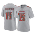 TB.Buccaneers #15 Tez Johnson Player Gray Atmosphere Fashion Home Game Odoa Stitched Jerseys