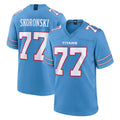 T.Titans #77 Peter Skoronski Player Light Blue 2026 Game Home Odoa Stitched Jerseys