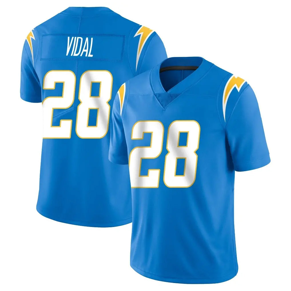 LA.Chargers #28 Kimani Vidal Player Blue Limited Vapor Untouchable Home Game Odoa Stitched Jerseys