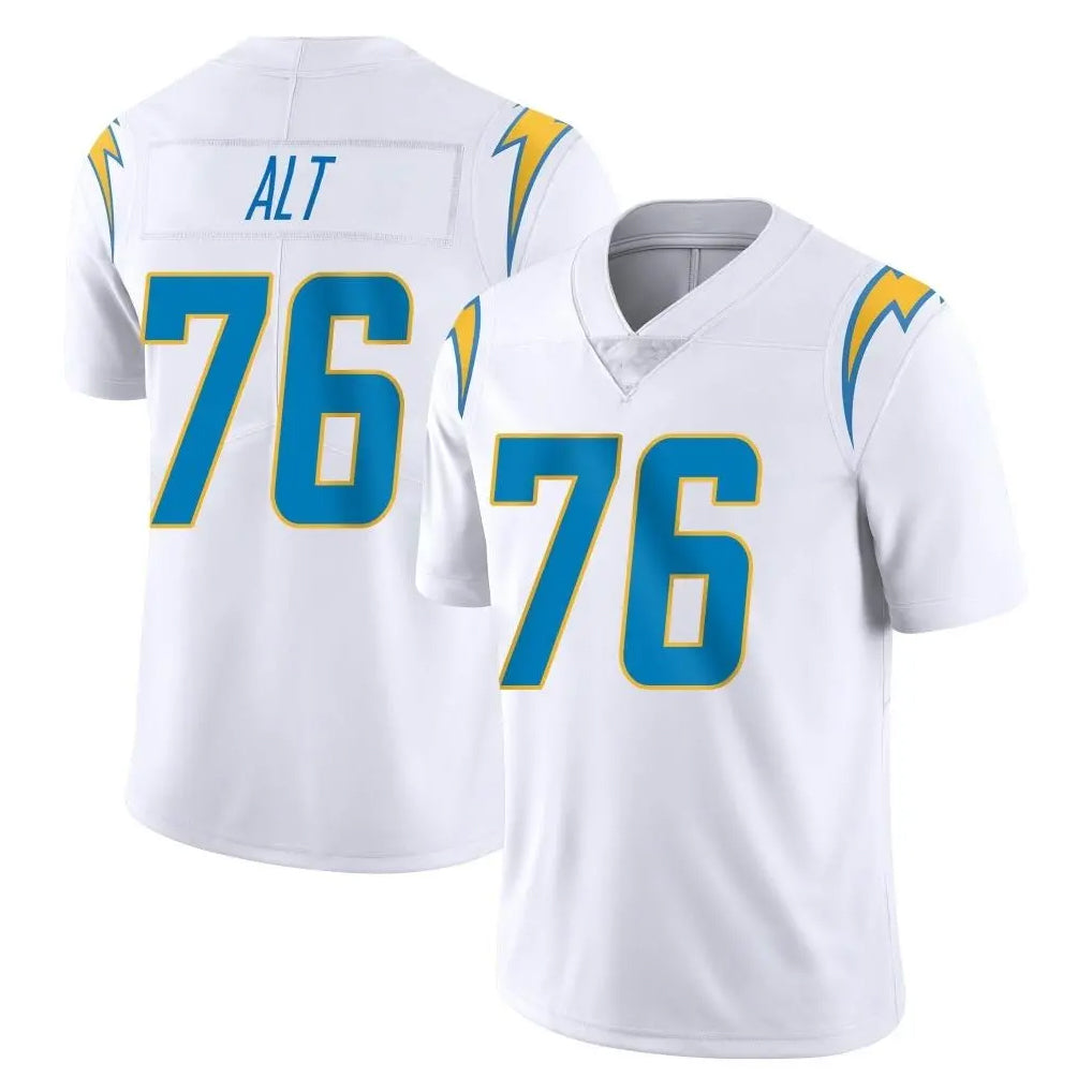 LA.Chargers #76 Joe Alt Player White Limited Vapor Untouchable Home Game Odoa Stitched Jerseys