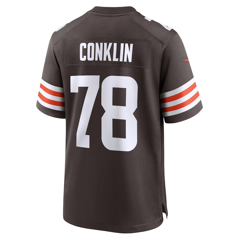 Odoa C.Browns #78 Jack Conklin Brown Team Game Jersey