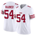 SF.49ers #54 Fred Warner Player White Limited Vapor F.U.S.E. Home Game Odoa Stitched Jerseys