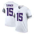 M.Vikings #15 Dallas Turner Player White Alternate Legend Home Game Odoa Stitched Jerseys