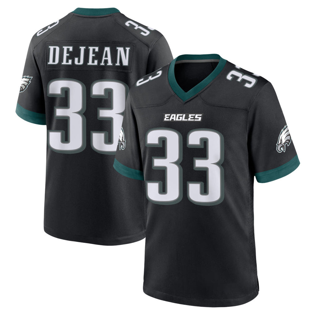 P.Eagles #33 Cooper DeJean Player Black Game Home Odoa Stitched Jerseys