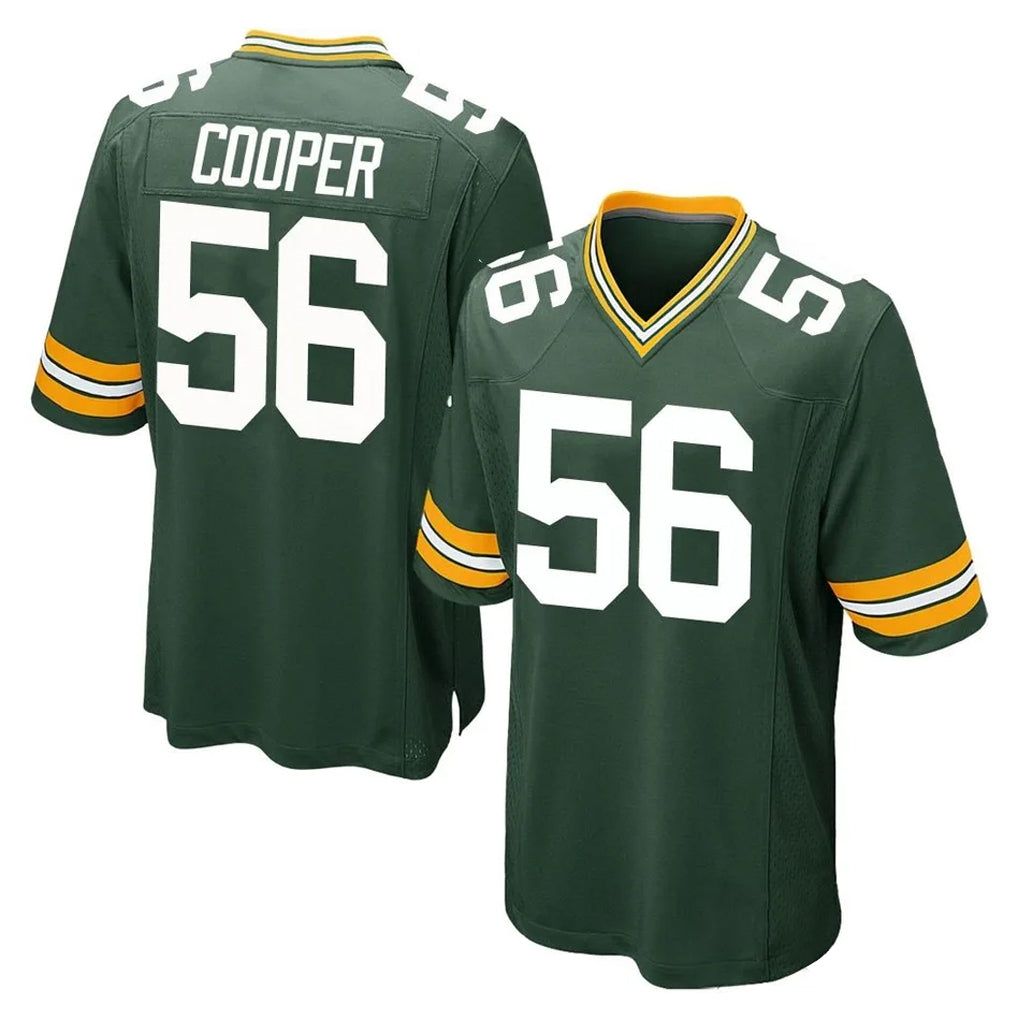 GB.Packers #56 Edgerrin Cooper Player Green Home Game Odoa Stitched Jerseys