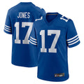 IN.Colts #17 Daniel Jones Player Royal Limited Home Game Odoa Stitched Jerseys