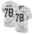 NO.Saints #78 Erik McCoy Player Arctic Camo Salute To Service Limited Game Odoa Stitched Jerseys