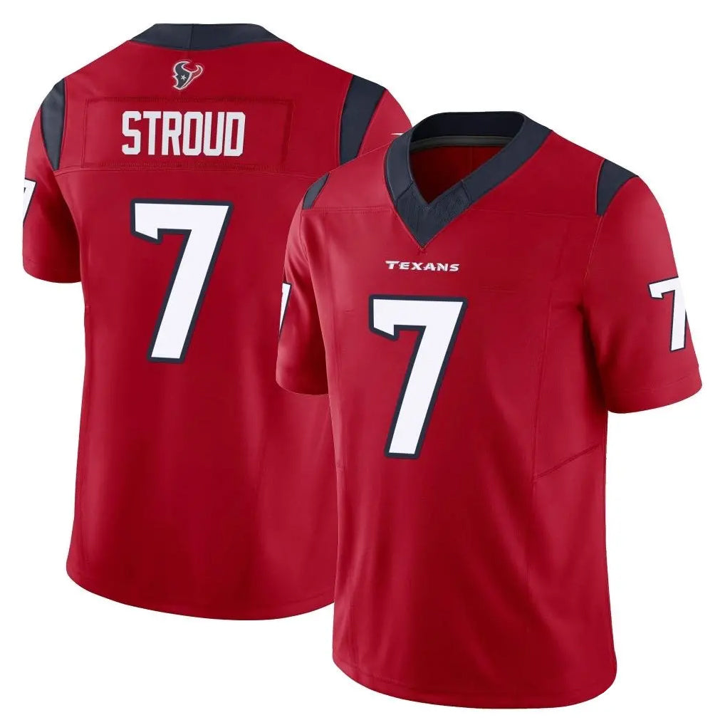 H.Texans #7 CJ Stroud Player Red Limited Vapor F.U.S.E. Home Game Odoa Stitched Jerseys