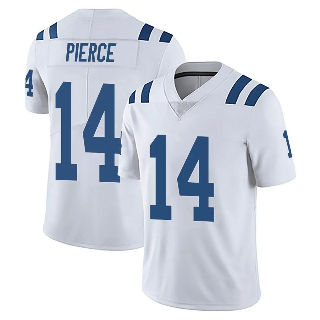 IN.Colts #14 Alec Pierce Player White Limited Vapor Untouchable Home Game Odoa Stitched Jerseys
