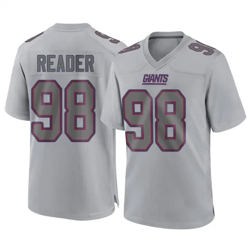 NY.Giants #98 DJ Reader Player Gray Atmosphere Fashion Limited Game Odoa Stitched Jerseys
