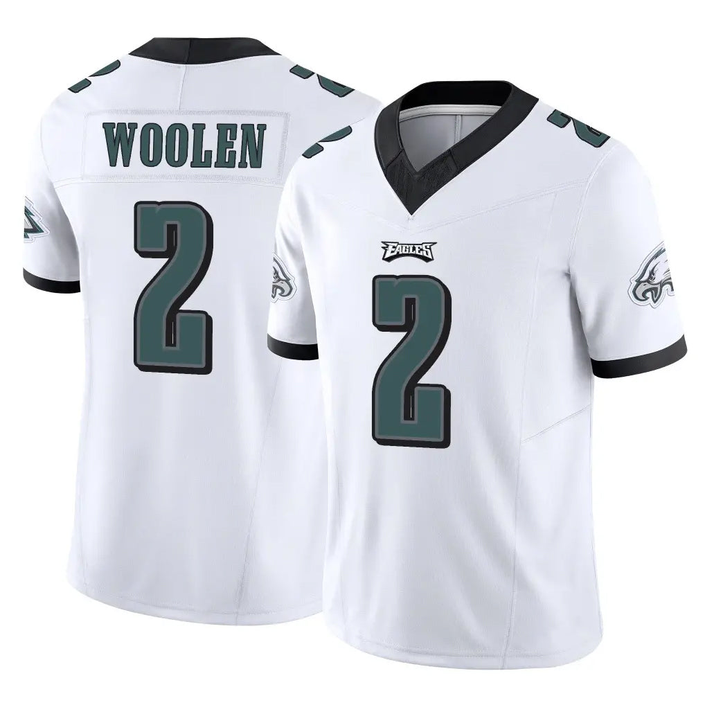 P.Eagles #2 Riq Woolen Player White Limited Vapor F.U.S.E. Home Game Odoa Stitched Jerseys