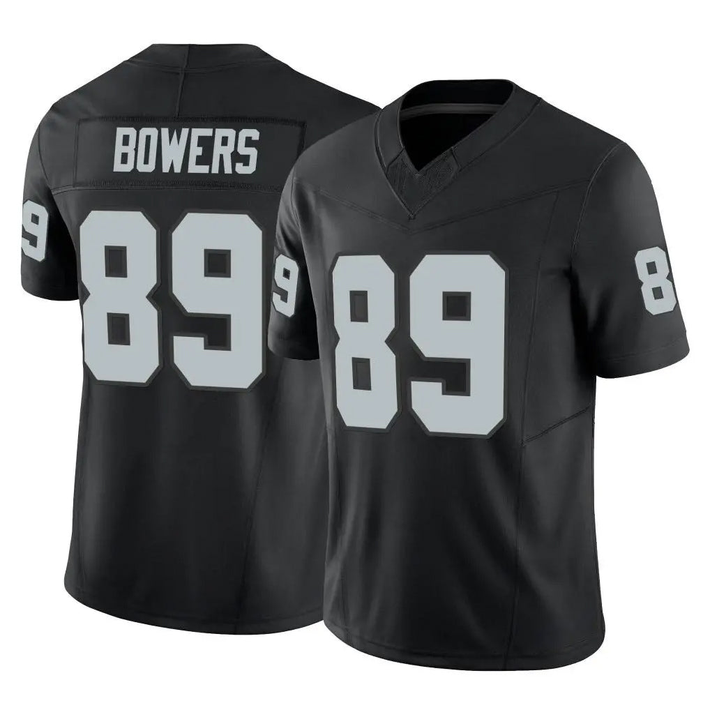 LV.Raiders #89 Brock Bowers Player Black Limited Vapor F.U.S.E. Home Game Odoa Stitched Jerseys