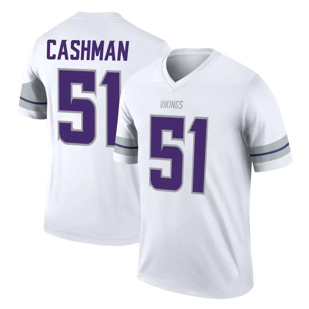 M.Vikings #51 Blake Cashman Player White Alternate Legend Home Game Odoa Stitched Jerseys