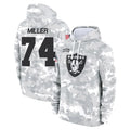 LV.Raiders #74 Kolton Miller Player Arctic Camo Salute to Service Hoodies Limited Game Odoa Stitched Jerseys