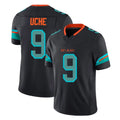 M.Dolphins #9 Joshua Uche Player Black Limited Pitch Rivalries Collection Home Game Odoa Stitched Jerseys
