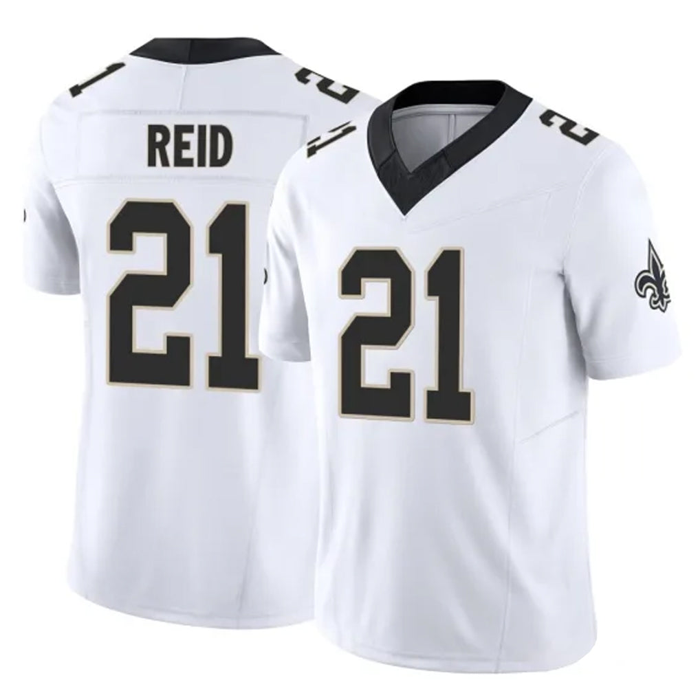 NO.Saints #21 Justin Reid Player White Limited Vapor F.U.S.E. Home Game Odoa Stitched Jerseys