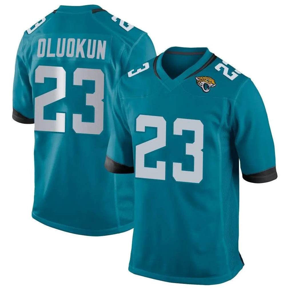 J.Jaguars #23 Foyesade Oluokun Player Teal Home Game Odoa Stitched Jerseys