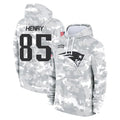 NE.Patriots #85 Hunter Henry Player Arctic Camo Salute to Service Pullover Hoodies Limited Game Odoa Stitched Jerseys