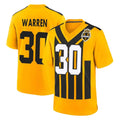 P.Steelers #30 Jaylen Warren Player Gold Limited 1933 Throwback Home Game Odoa Stitched Jerseys