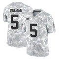 KC.Chiefs #5 Mansoor Delane Player Arctic Camo Salute To Service Limited Game Odoa Stitched Jerseys