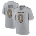 B.Ravens #0 Roquan Smith Player Gray Color Rush Vapor Untouchable Game Odoa Stitched Jerseys