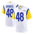 LA.Rams #48 Omar Speights Player White Home Game Odoa Stitched Jerseys