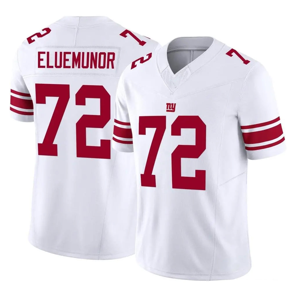 NY.Giants #72 Jermaine Eluemunor Player White Limited Vapor F.U.S.E. Home Game Odoa Stitched Jerseys