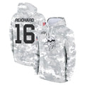 M.Vikings #16 Will Reichard Player Arctic Camo Salute to Service Pullover Hoodies Limited Game Odoa Stitched Jerseys