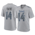 T.Titans #14 Carnell Tate Player Gray Atmosphere Fashion Home Game Odoa Stitched Jerseys