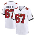 TB.Buccaneers #67 Luke Goedeke Player White Home Game Odoa Stitched Jerseys