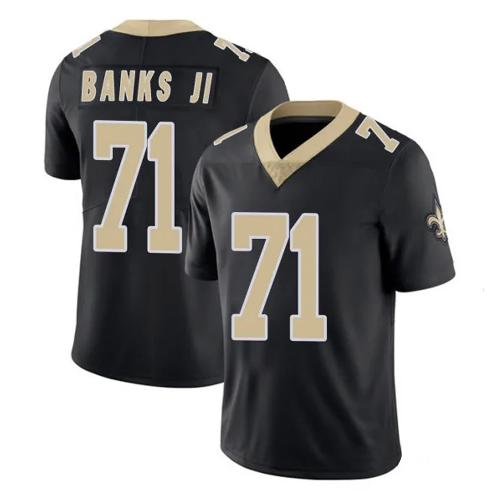 NO.Saints #71 Kelvin Banks Jr. Player Black Limited Vapor Untouchable Home Game Odoa Stitched Jerseys