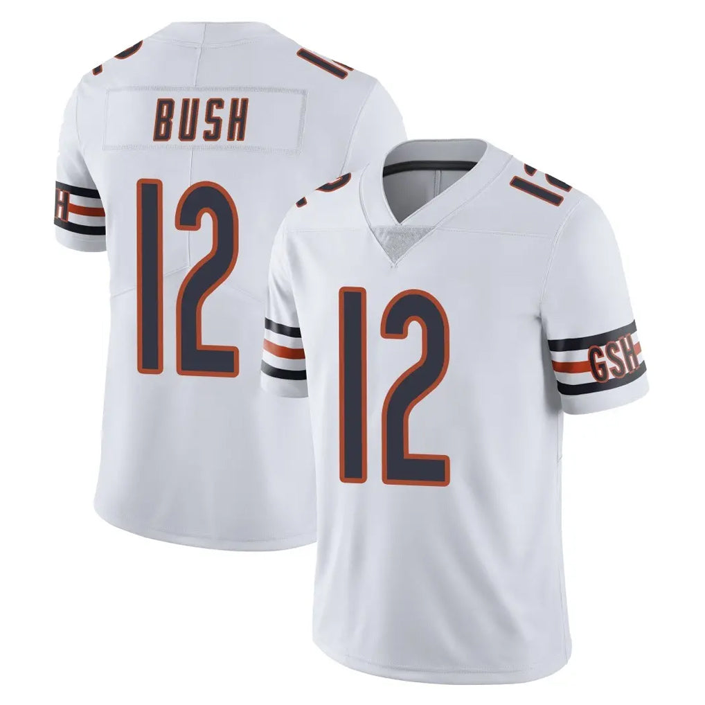 C.Bears #12 Devin Bush Player White Vapor Untouchable Limited Home Game Odoa Stitched Jerseys