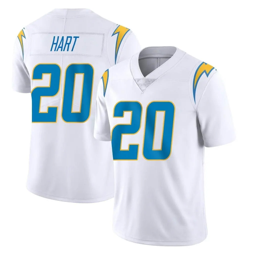 LA.Chargers #20 Cam Hart Player White Limited Vapor Untouchable Home Game Odoa Stitched Jerseys