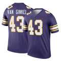 M.Vikings #43 Andrew Van Ginkel Player Purple Limited Classic Home Game Odoa Stitched Jerseys