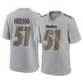 P.Steelers #51 Nick Herbig Player Gray Atmosphere Fashion Home Game Odoa Stitched Jerseys
